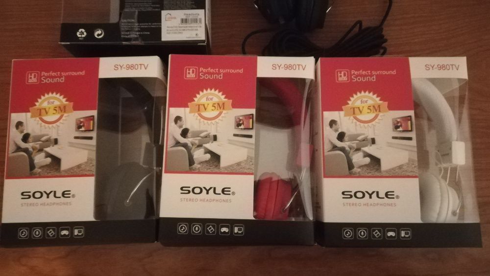 HeadPhones Perfect Sorround SOYLE SY-980TV 5mts NOVO