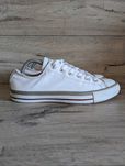 Кожаные белые кеды кроссовки б/у Converse 41-42 р 27 см унисекс