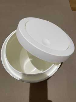 Caixote do lixo do banheiro 6 l branco