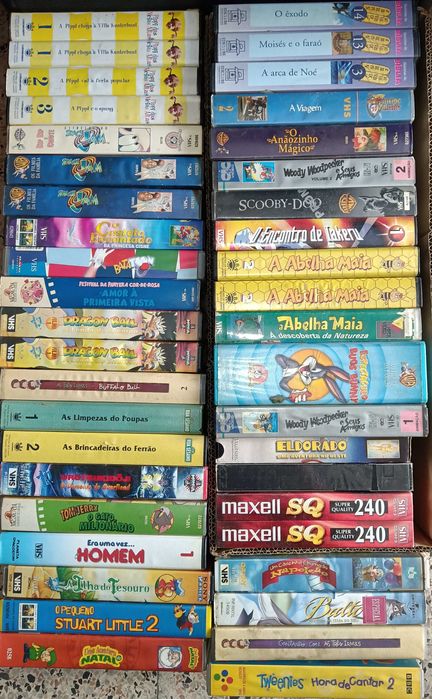 120 filmes VHS banda desenhada