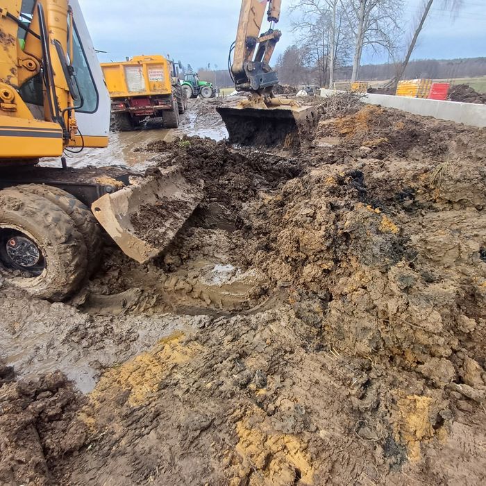 Prace ziemne, usługi, piasek zwir Podsypka rozbiórki