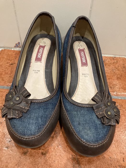 Sapatos Salsa Jeans de ganga e pele 37