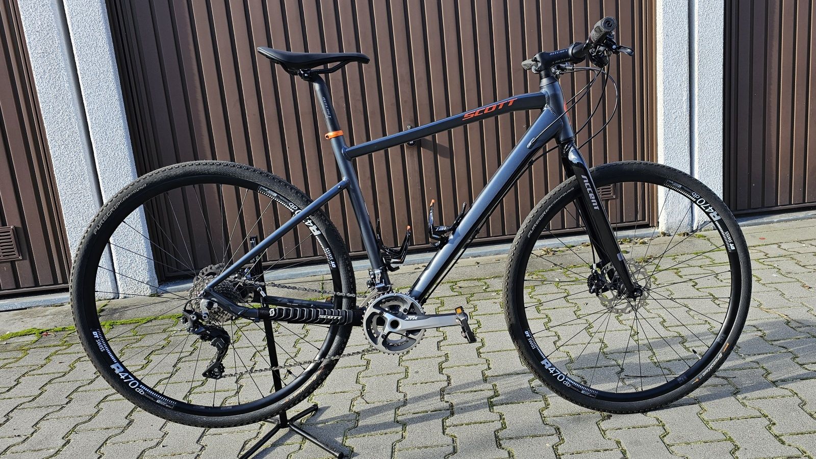 Rower SCOTT alu 9,5kg gravel z prostą kierownicą. SUPER