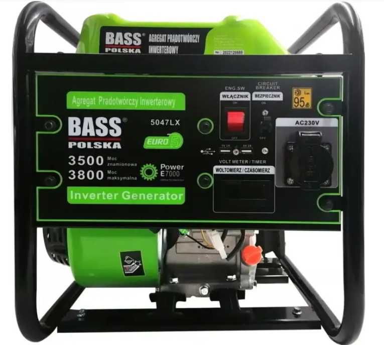 Бензиновый инверторный генератор 3,8 кВт Bass Polska