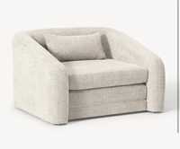 Fotel rozkladany Teddy- Boucle Eliot Westwing