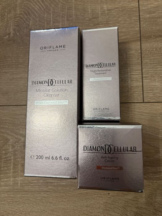 Krem na noc, dzień i płyn micelarny, Diamond Cellullar