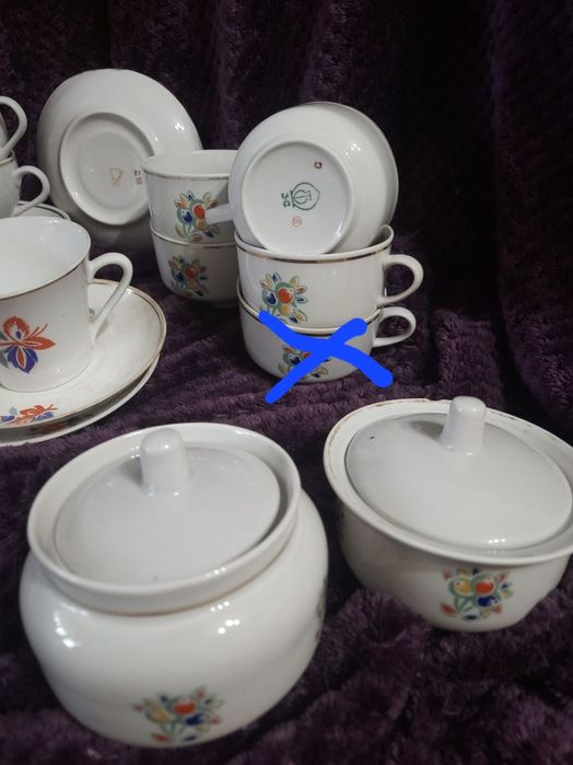 Чехия Богемия ваза заварник бокал чашка с ситечком барановка