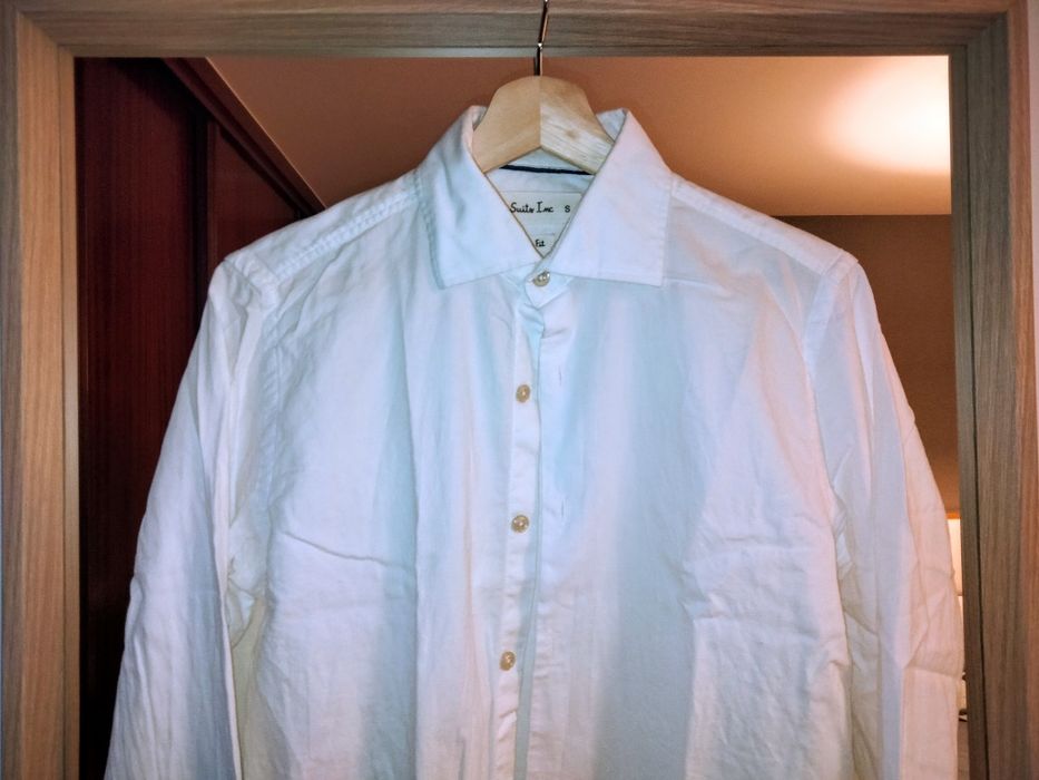 Camisa branca slim fit Suits (S)