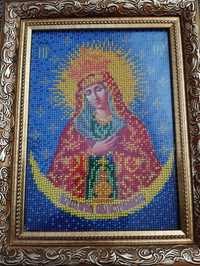Ікона Остробрамська ікона Божої Матері бісером