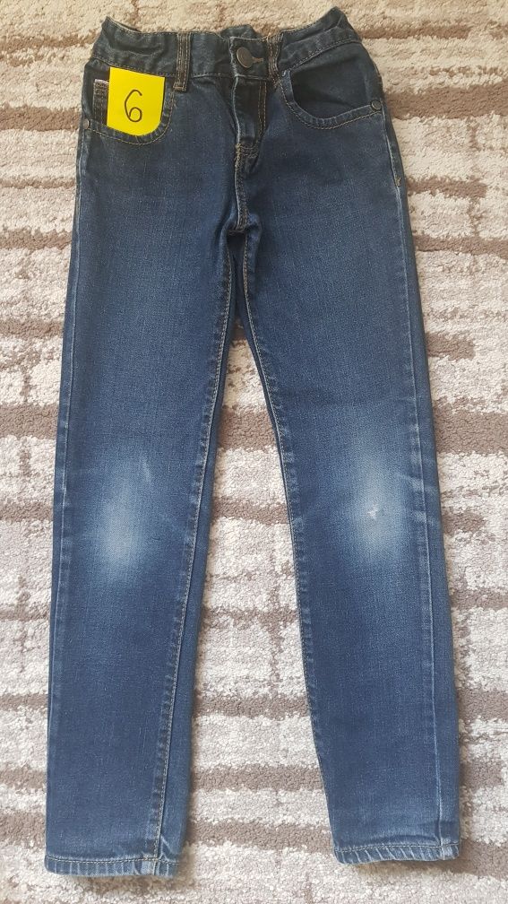 (6) Spodnie jeans,  r. 146