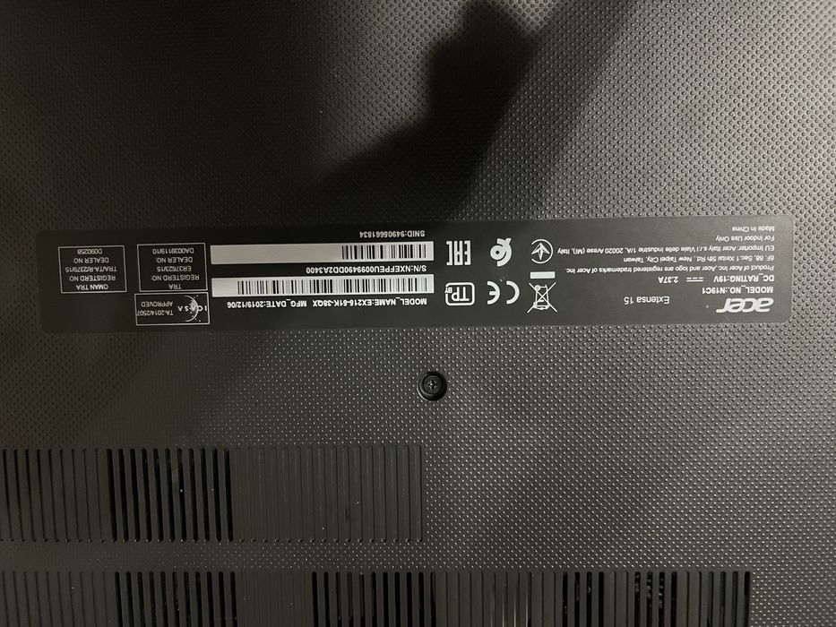 Нлутбук acer extenza 15