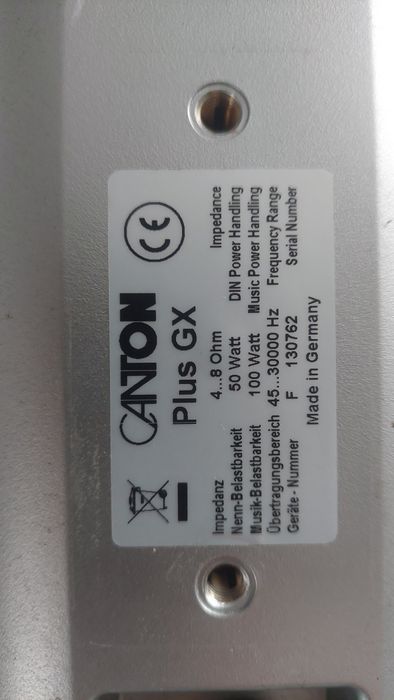 Canton Plus GX obudowy + zwrotnice