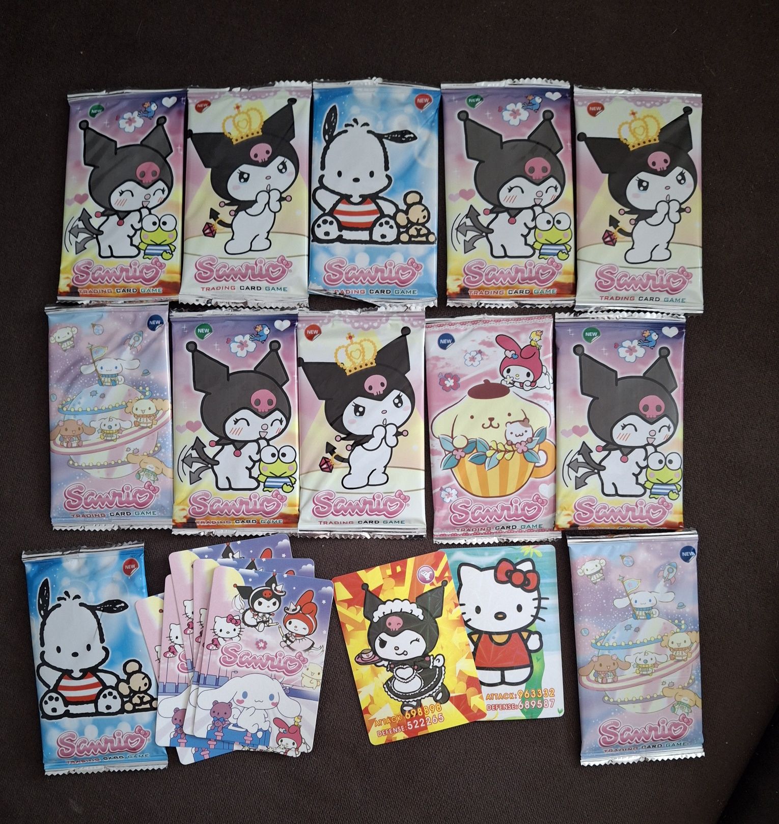 Karty kuromi hello Kitty