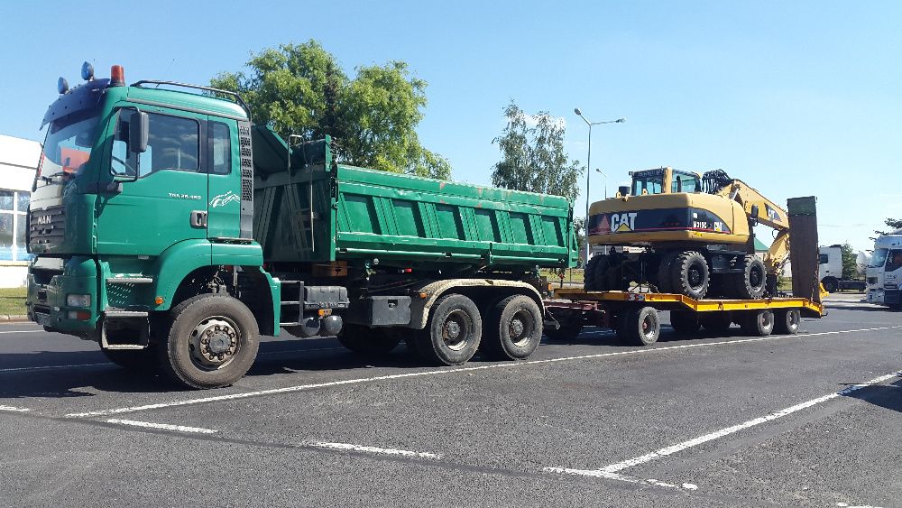 Usługi:Koparką,Koparką-Ładowarką,Transport Wywrotką piach ziemia gruz