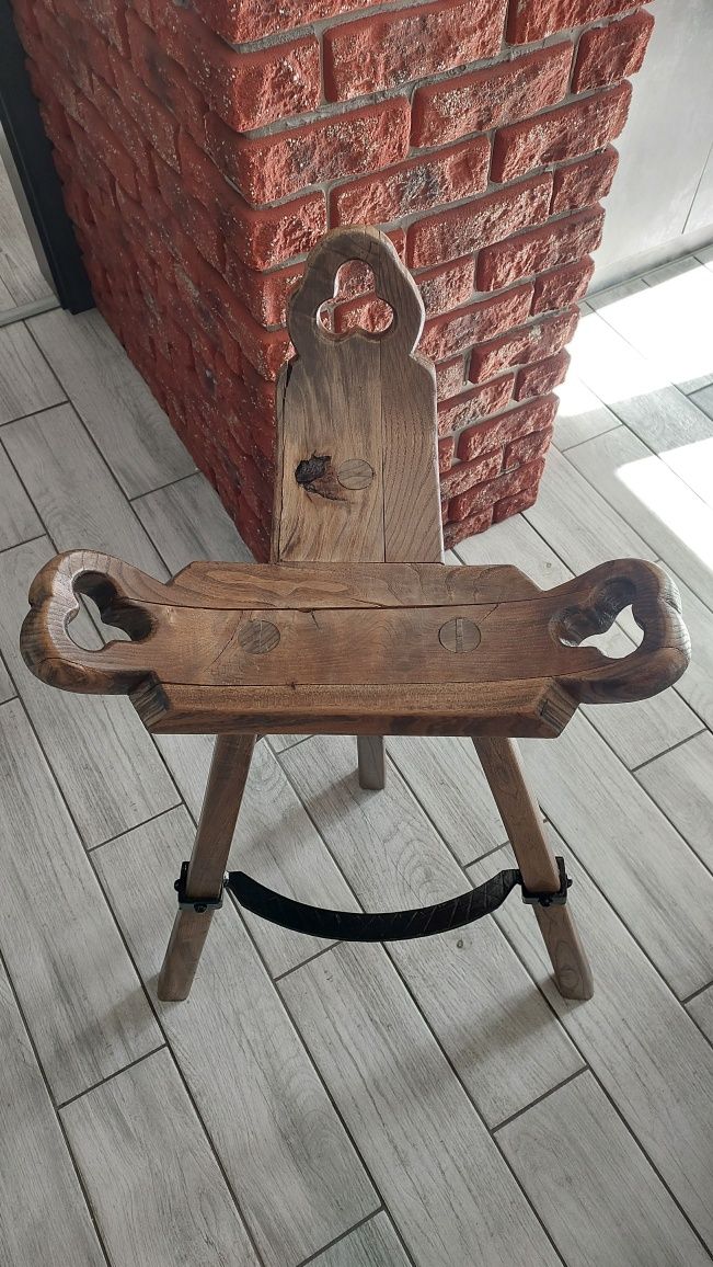 Hokery z litego drewna inne nietuzinkowe piękne styl Retro Loft