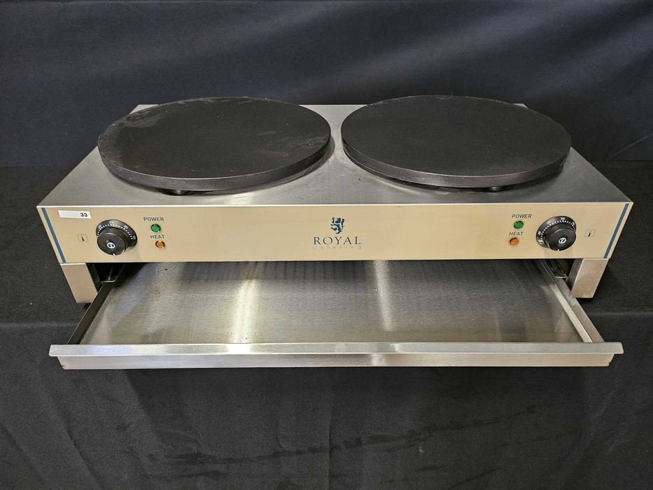 Máquina para crepes dupla