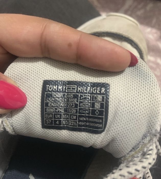 Sapatilhas mulher “Tommy Hilfiger” tamanho 37 vermelho/azul escuro