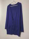sweter długi kardigan granat M L wiskoza elegancki basic casual blezer