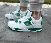 Jordan 4 zielono białe adidasy dla mężczyzny sportowe klasyczne 43