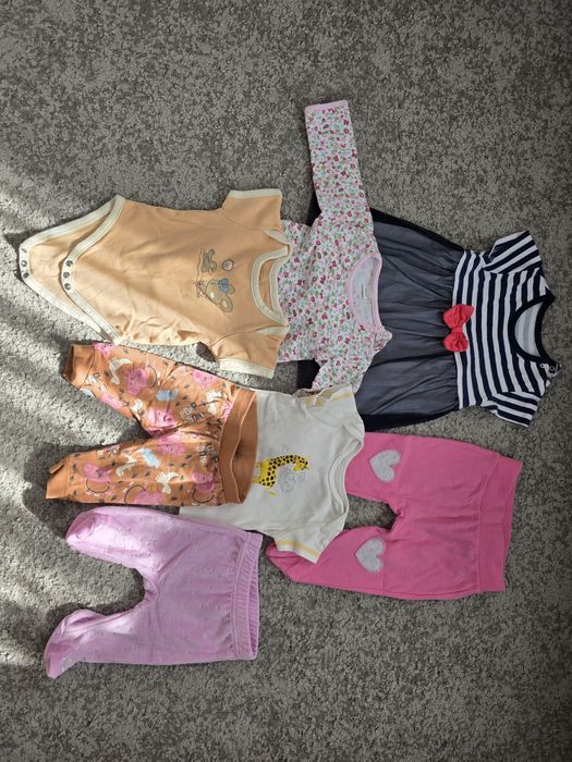 Ubranka niemowlęce dziewczęce 56-68