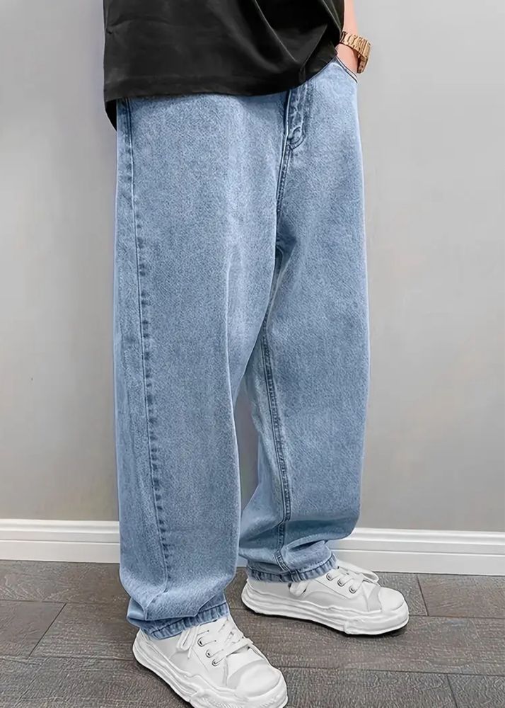 жинси широкого крою (baggy), блакитні