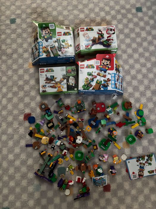 Lego super Mario 4 zestawy wraz z figurkami!