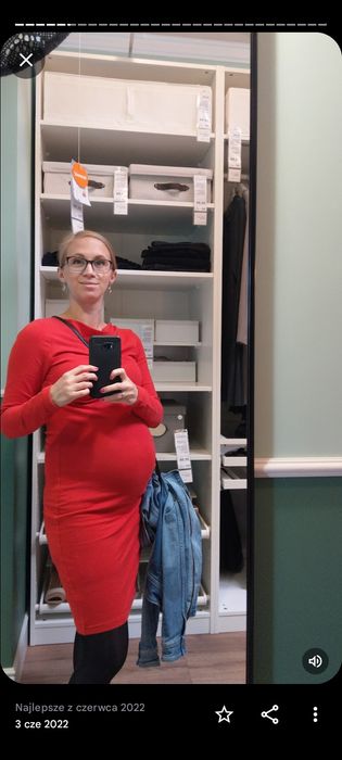 Sukienka ciążowa , sukienka do karmienia rozm S