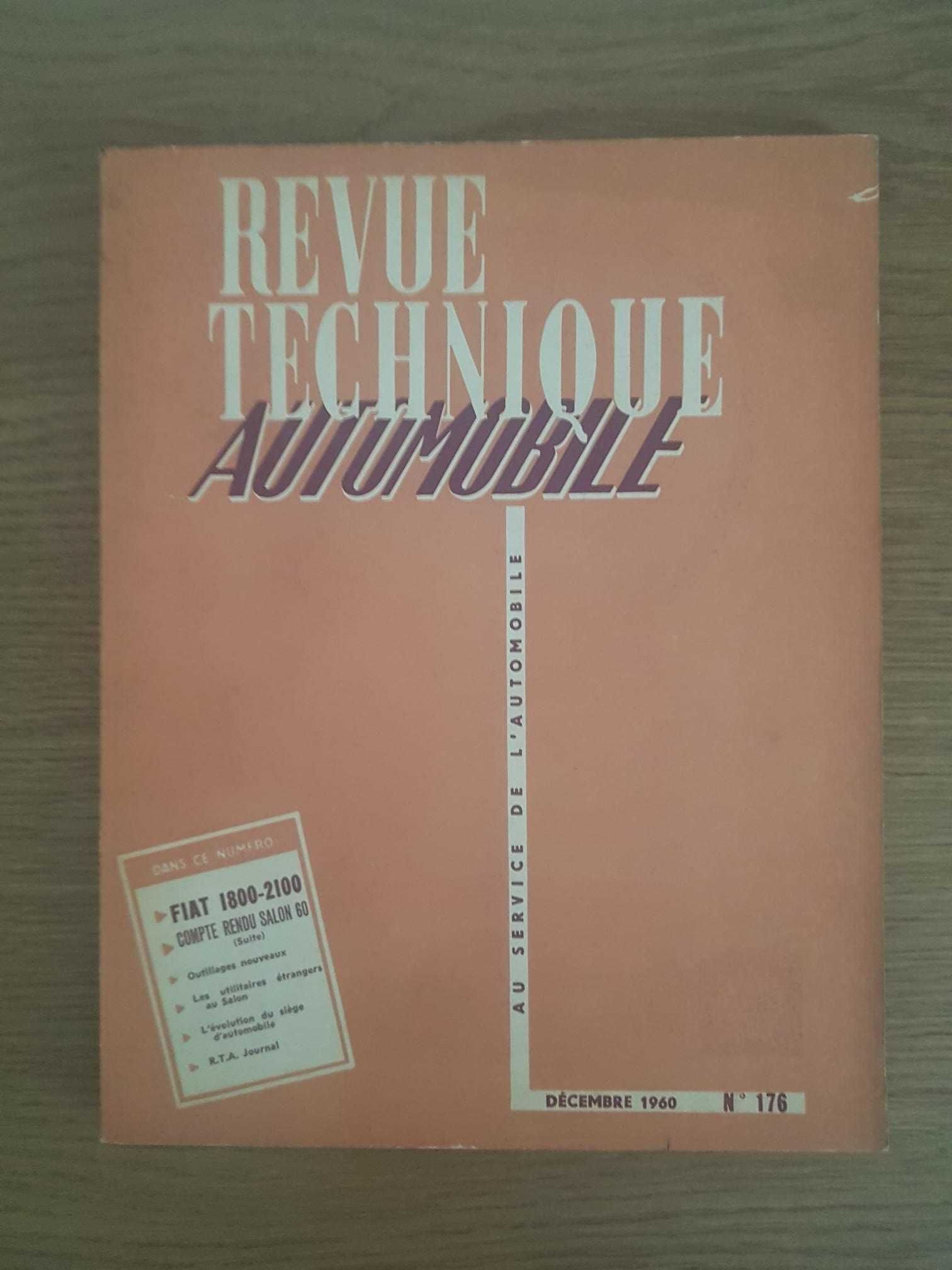 Revue Technique Automobile Nº176 (Ano:1960) Fiat