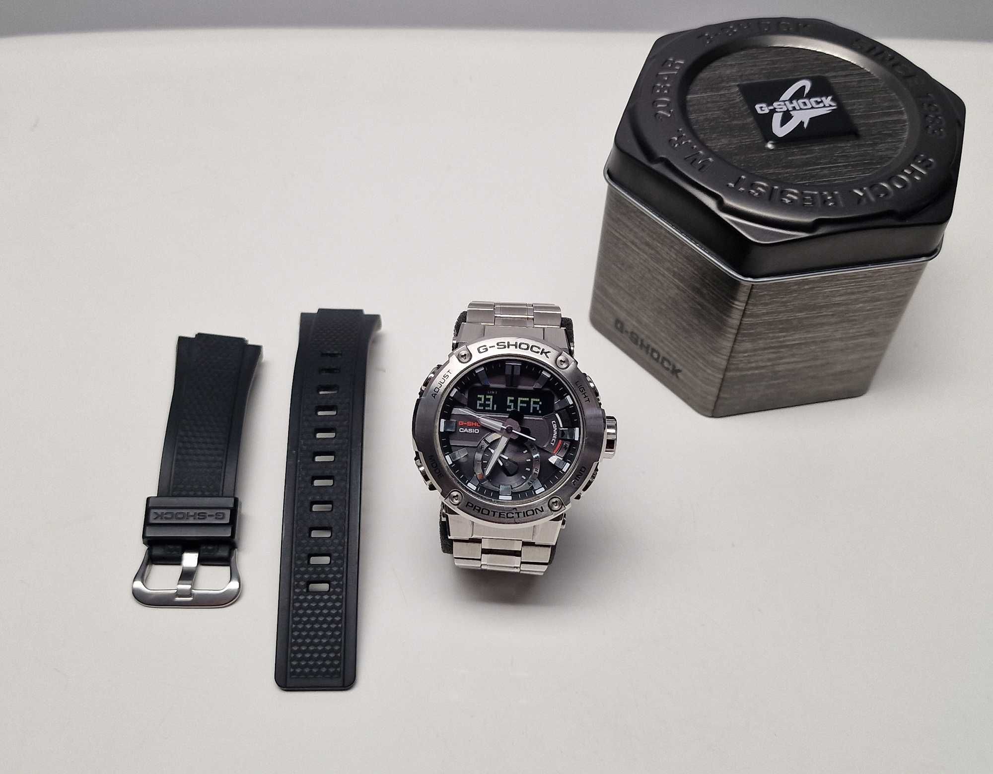 Elegancki zegarek sportowy CASIO G-SHOCK GST-B200-1AER bluetooth
