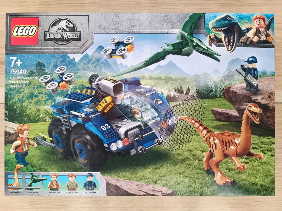 LEGO Jurassic World 75940 - Gallimim i pteranodon - NOWY -