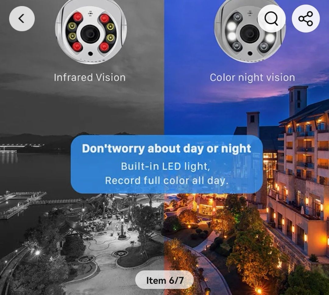 Câmara de vigilância wifi 4 k