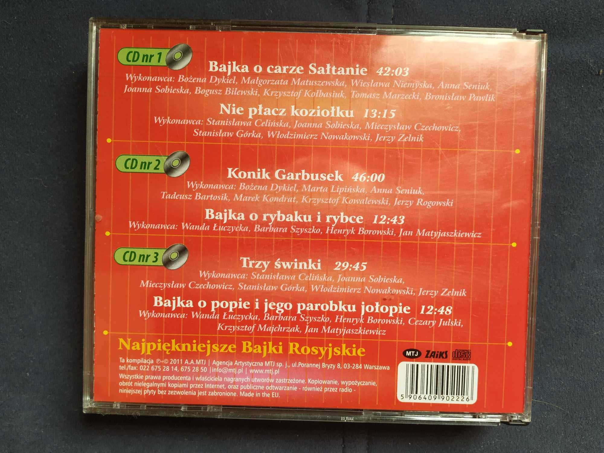 Audiobooki: „Najpiękniejsze Bajki Rosyjskie” na 3 płytach CD