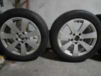 Sprzedam Alufelgi od Merca 16 cali wraz z oponami letnimi 205/55/R16.