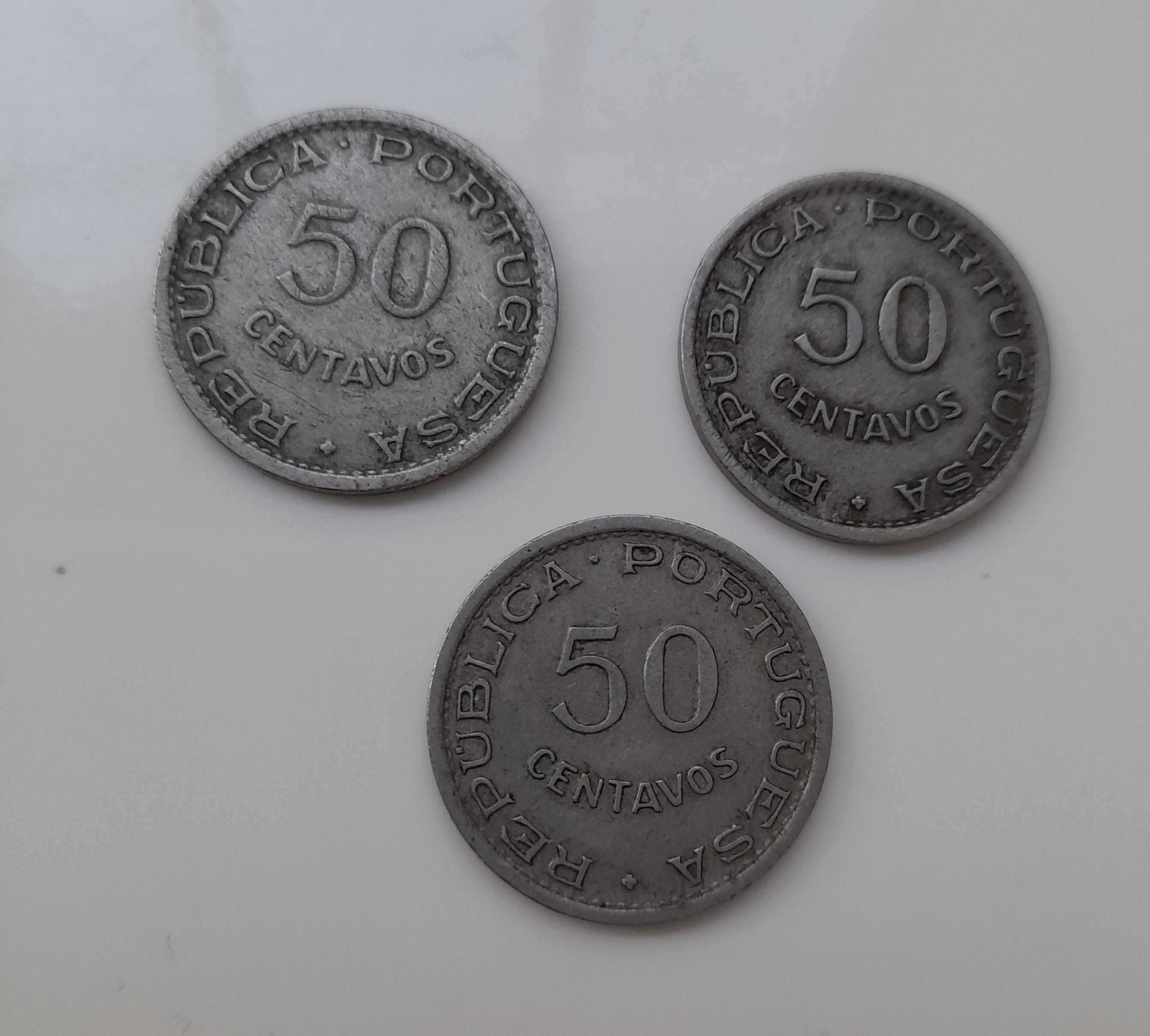 50 Centavos de Angola - Níquel- 1922/1923  Alpaca- 1927 /1928/1948/950
