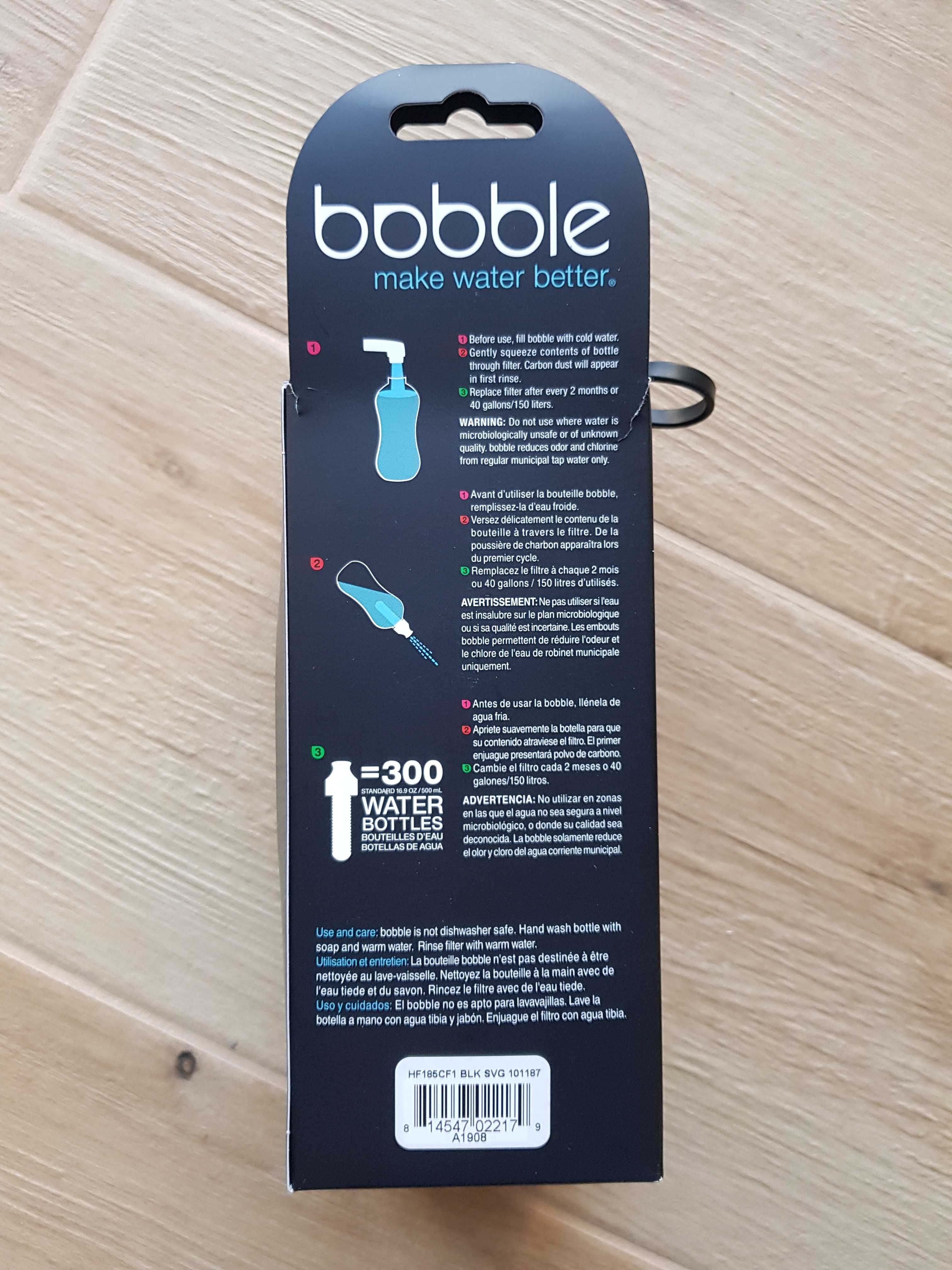 Bobble butelka filtrujaca, nowa, 550ml