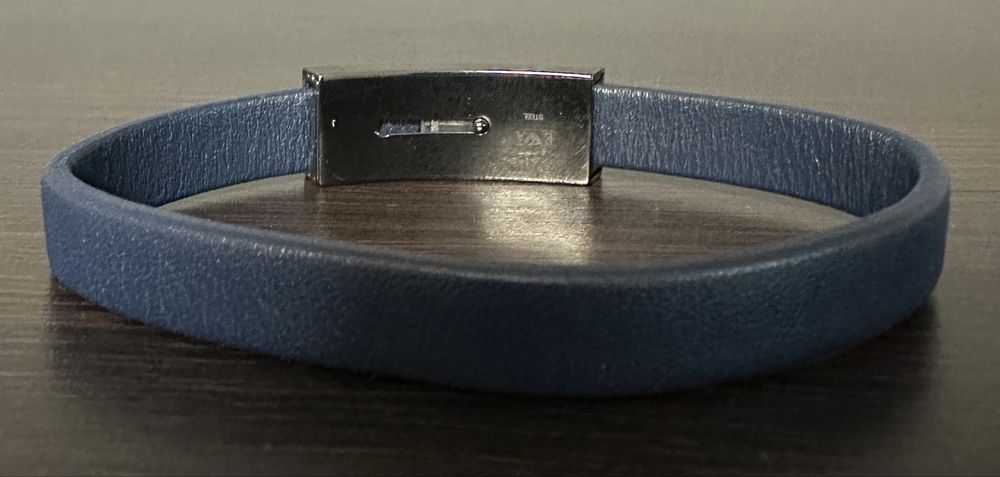 Bransoletka skórzana stalowa Emporio Amrani