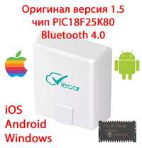 Сканер Viecar ELM327 v1.5 iOS iPhone Android PIC18F25K80 Bluetooth 4.0