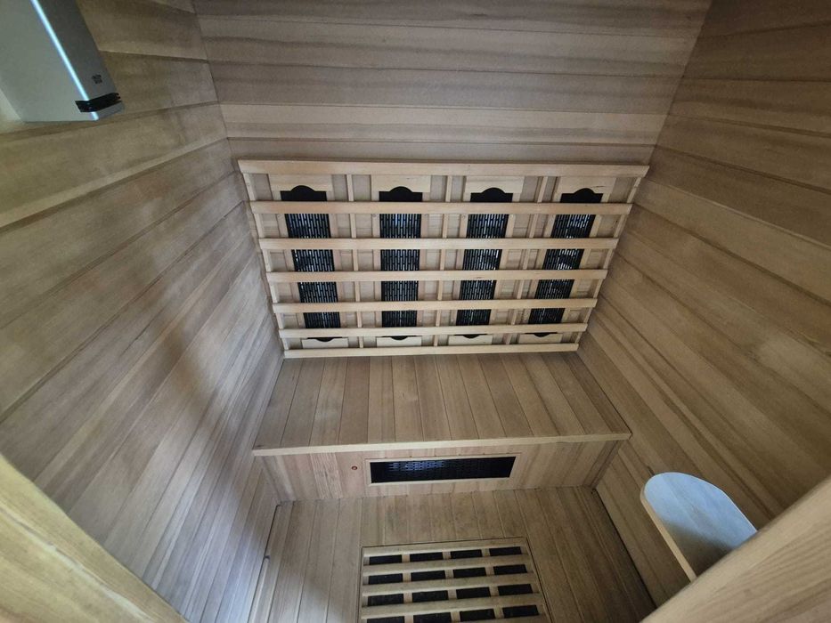 Sauna FIŃSKA + INFRARED 2w1 nowy piec 3kW 230v 220v zewnetrzna + DACH