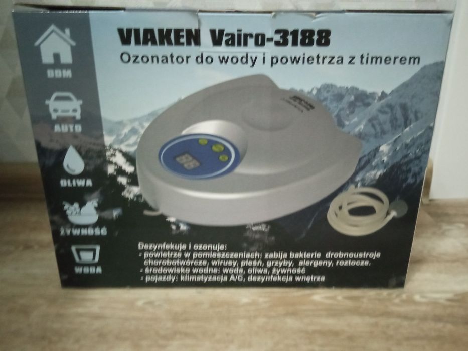 Озонатор Іонізатор побутовий для води і повітря Viaken Vairo Польща
