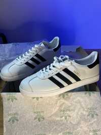 Чоловічі кросівки Adidas Gazelle White Black 44р