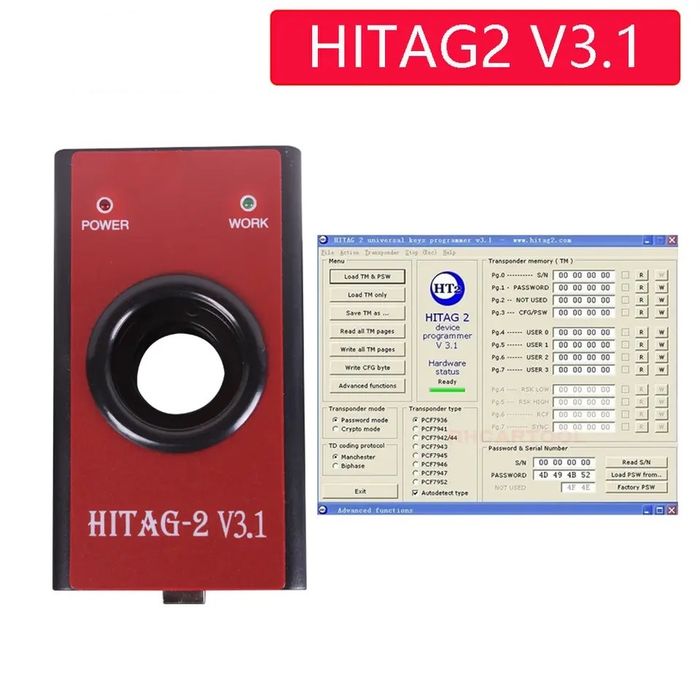 Programador HITAG-2 V3.1 chave Bmw Key
