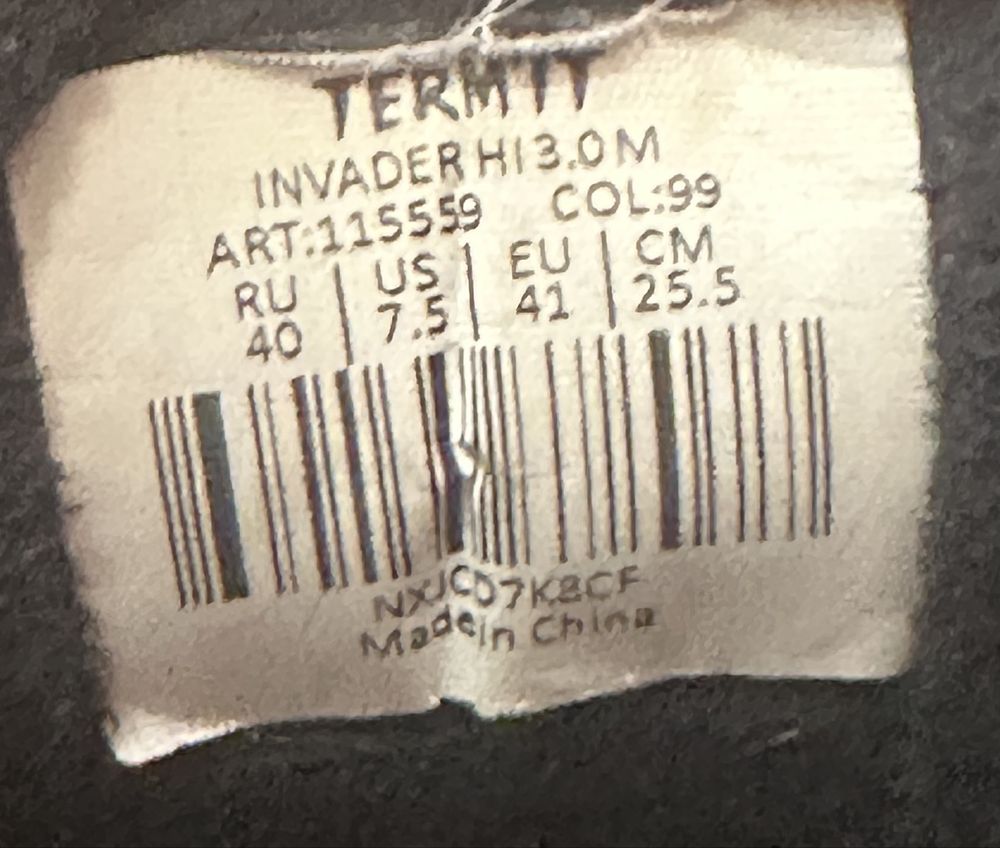 Утеплені черевики Termit INVADER HI 3.0