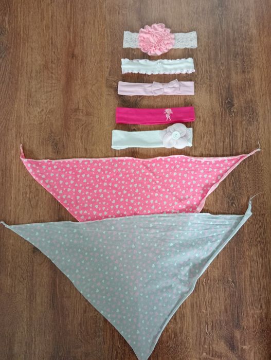 Chustki apaszki opaski dla dziewczynki