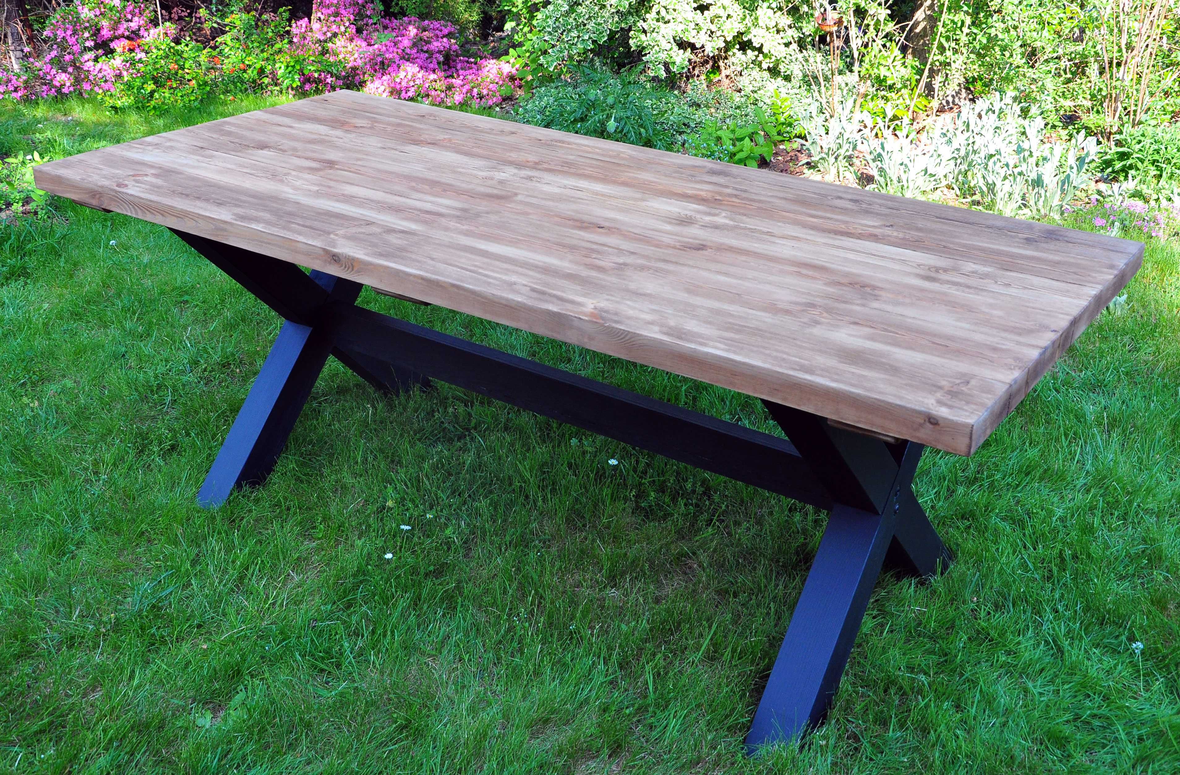 Stół drewniany lite drewno, rustykalny, industrialny, vintage 200x90cm