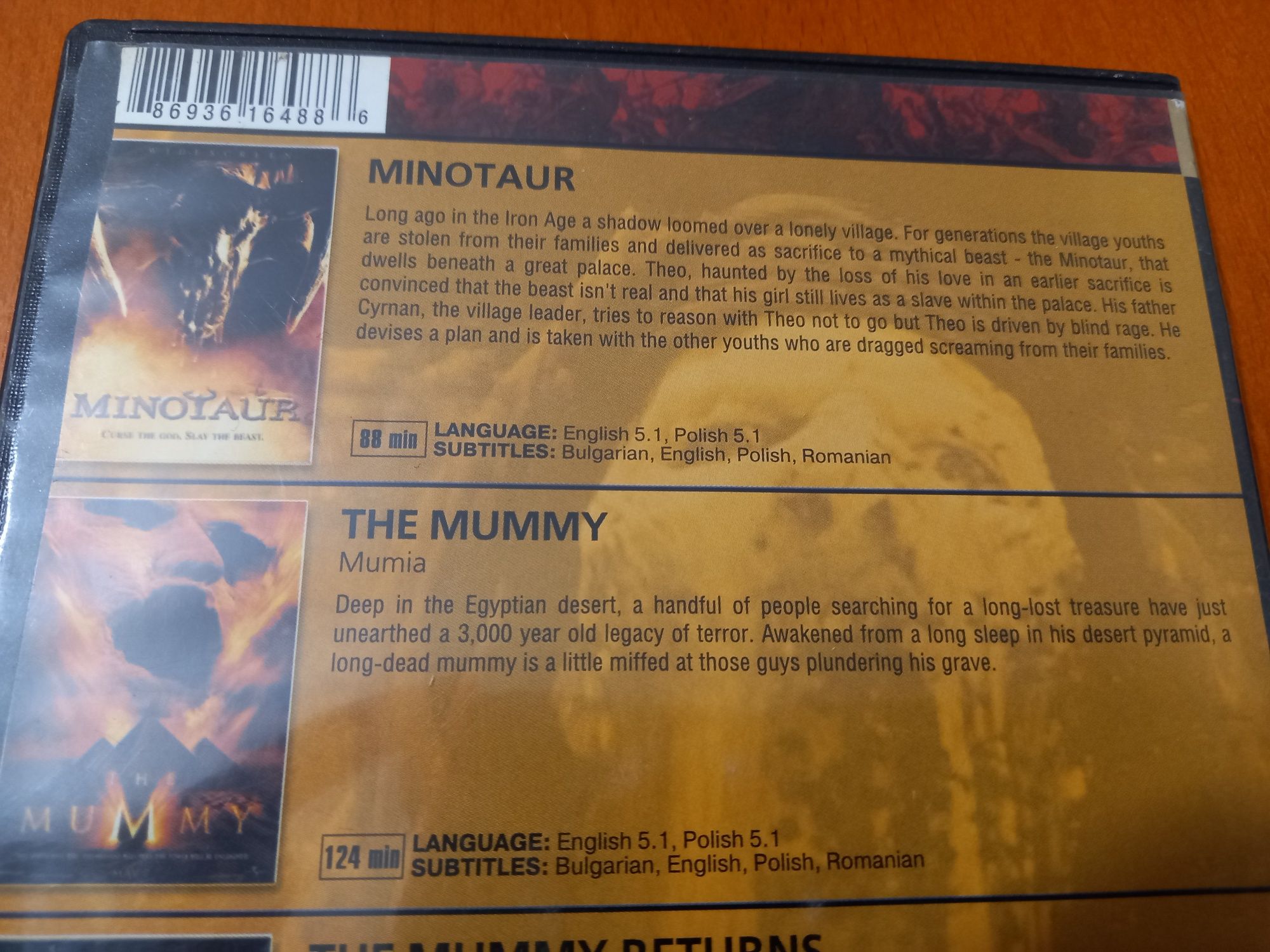 Filmy Minotaur Mumia Mumia Powraca Król Skorpion DVD Video