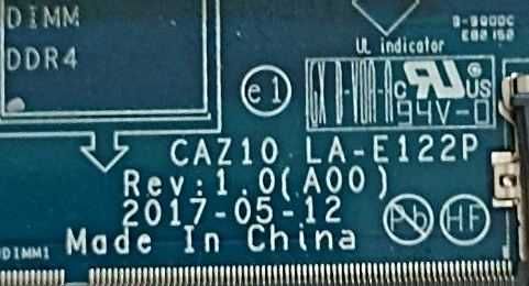 Материнская плата Dell Latitude 7280 Core i5-6200 (LA-E122P Rev:1.0)