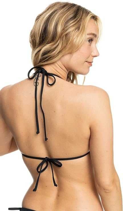 Damskie Top Bikini ROXY Beach Classics Mod Tiki Tri Trójkątne Czarny M