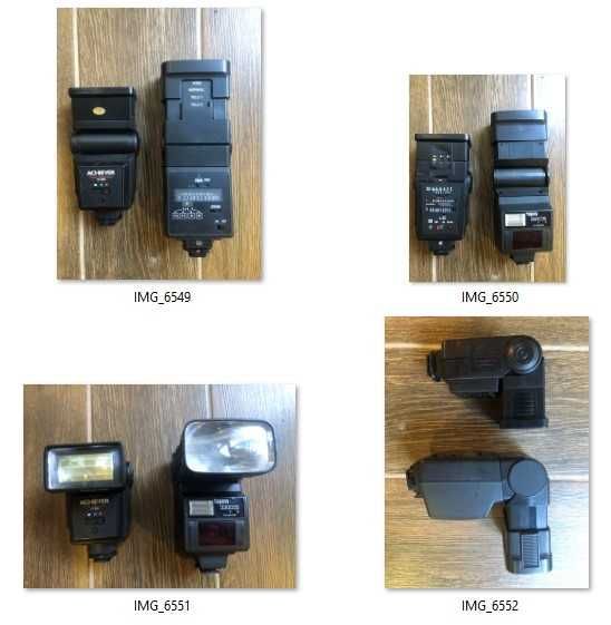 Material fotográfico para máquina reflex Canon - vários artigos