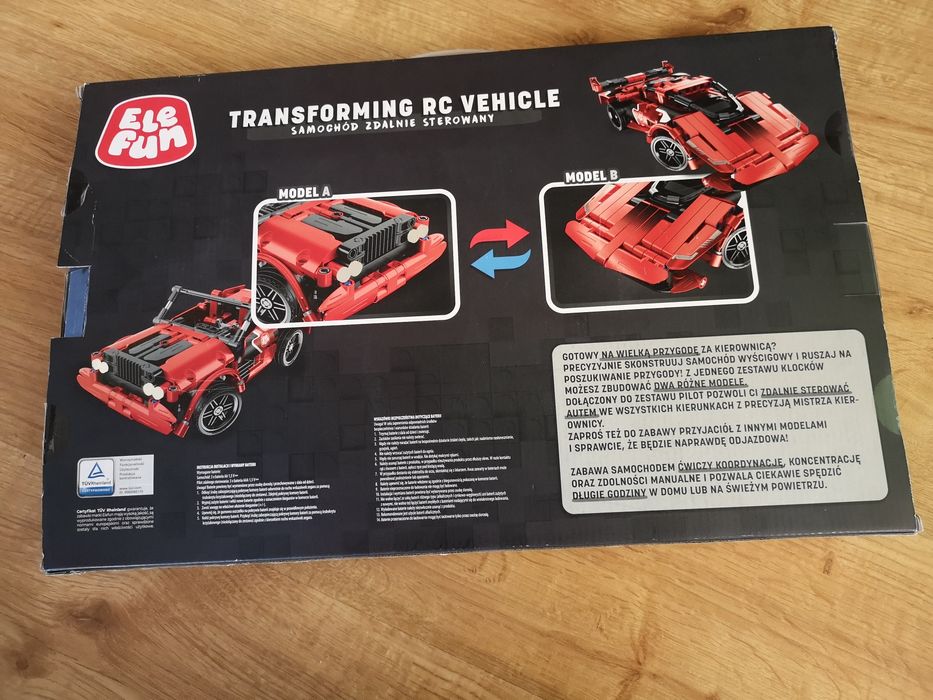 Samochód zdalnie sterowany z klocków