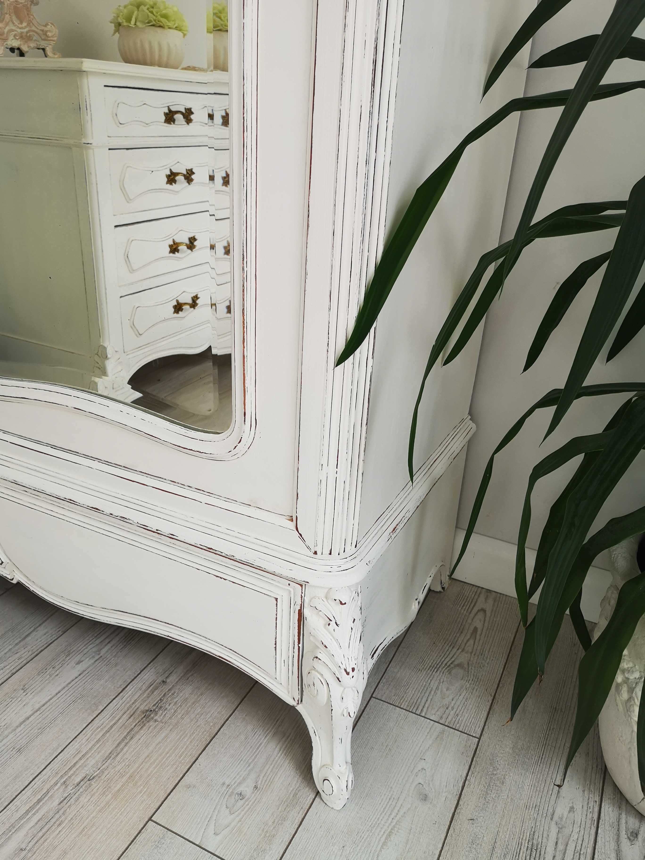 Szafa Stylowa Shabby Chic Rocaille Francuska Ludwikowska z Lustrami
